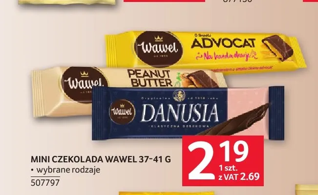 Mini czekolada Wawel promocja w Selgros