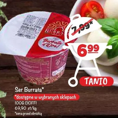 Ser Burrata Cioffi promocja w Arhelan