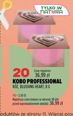 Róż Kobo Professional Blushing Heart promocja w Drogerie Natura