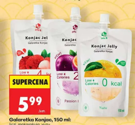 Galaretka Konjac o smaku marakui Jelly.B promocja w Biedronka