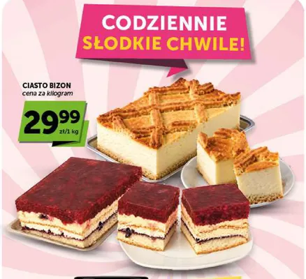 Ciasto Bizon promocja w Groszek