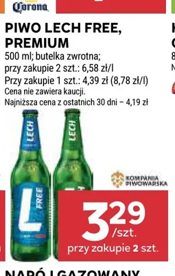 Piwo bezalkoholowe Lech promocja w Stokrotka