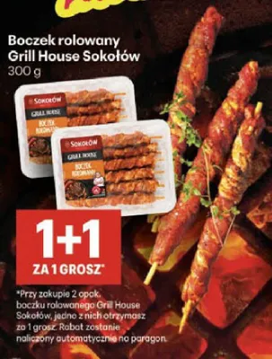 Boczek rolowany Grill House Sokołów promocja w Delikatesy Centrum