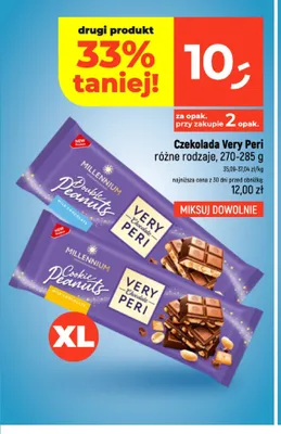 Czekolada Millennium Very Peri Double Peanuts promocja w Dealz