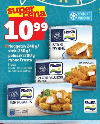 Złote paluszki rybne Frosta promocja w TOPAZ