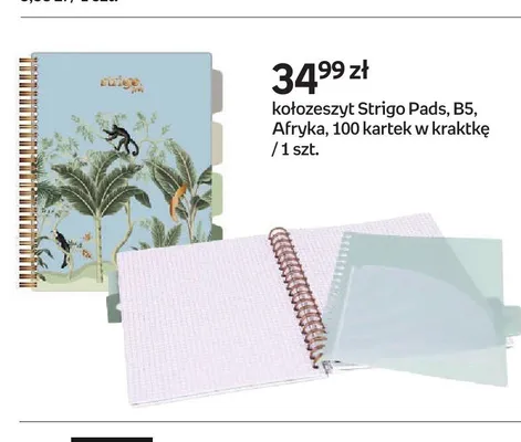 Kołozeszyt Strigo Pads B5 Afryka promocja w Empik