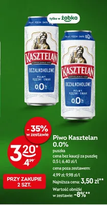 Piwo bezalkoholowe Kasztelan promocja w Żabka