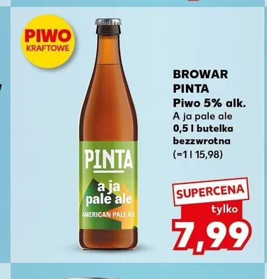 Piwo Browar Pinta A Ja Pale Ale promocja w Kaufland