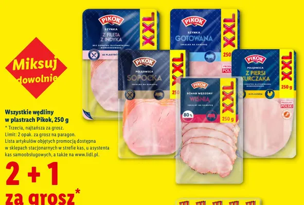 Szynka z fileta z indyka w plastrach Pikok promocja w Lidl