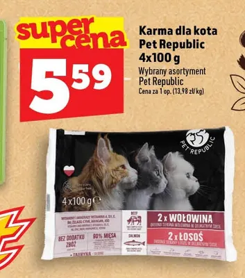 Karma dla kota Pet Republic 4-pak 100 g promocja w TOPAZ