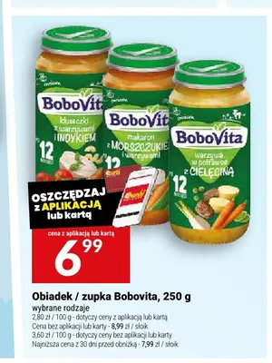 Obiadek BoboVita kluseczki z warzywami i indykiem promocja w Twój Market