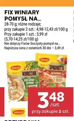Fix Winiary Pomysł na... Kurczak promocja w Stokrotka