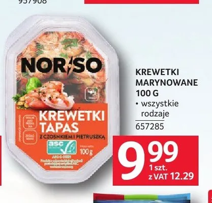 Krewetki marynowane Norso promocja w Selgros