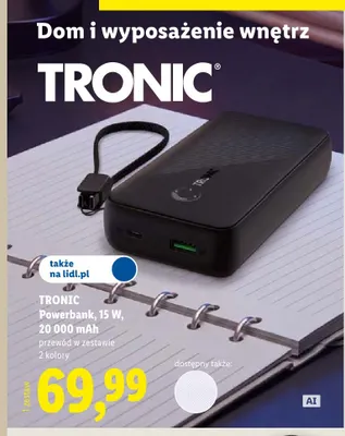 Powerbank Tronic promocja w Lidl