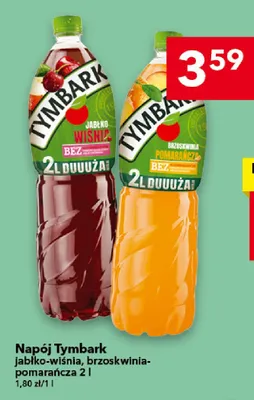 Napój Tymbark brzoskwinia-pomarańcza promocja w LEWIATAN