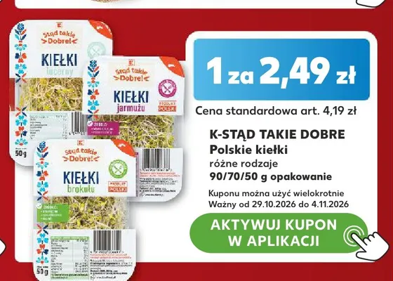 Kiełki jarmużu K-Stąd Takie Dobre promocja w Kaufland