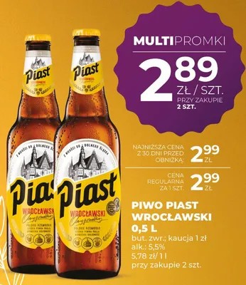 Piwo Piast wrocławski promocja w Duży Ben