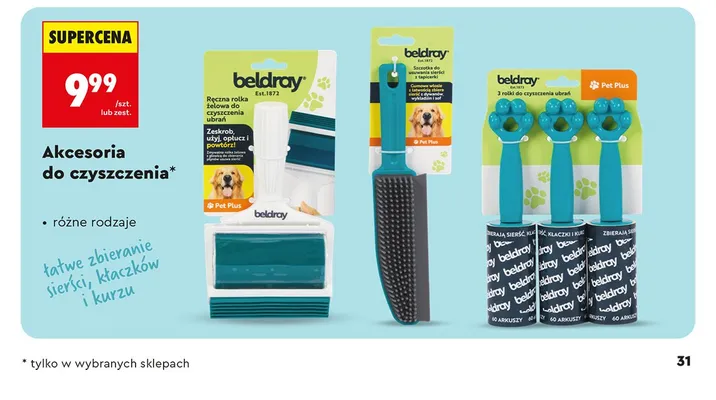 Akcesoria do czyszczenia, różne rodzaje promocja w Biedronka