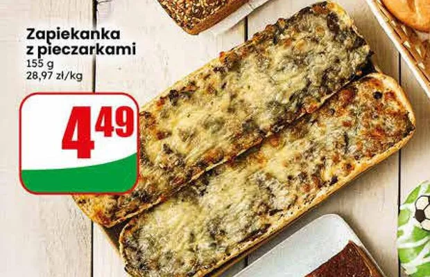 Zapiekanka z pieczarkami promocja w Dino