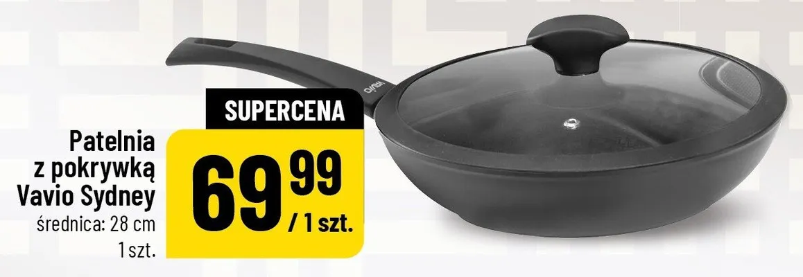 Patelnia z pokrywką Vavio Sydney średnica: 28cm promocja w POLOmarket