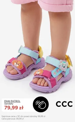 Sandały dziecięce Paw Patrol promocja w CCC