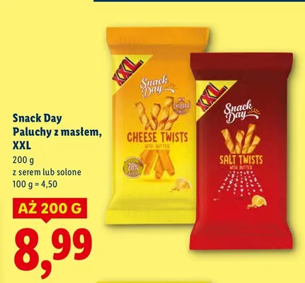 Paluszki z maśłem salt twists promocja w Lidl