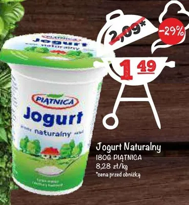 Jogurt naturalny Piątnica promocja w Arhelan