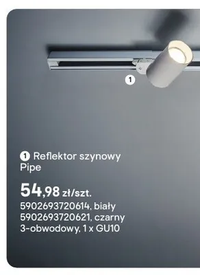 Reflektor szynowy Pipe promocja w Castorama