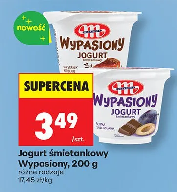 Jogurt śmietankowy różne rodzaje promocja w Biedronka