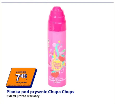 Pianka pod prysznic Chupa Chups Strawberry Swirl promocja w Action