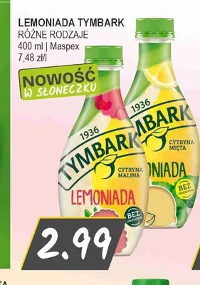 Lemoniada Tymbark Cytryna Mięta promocja w Słoneczko