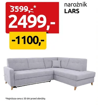 Narożnik Lars promocja w Black Red White