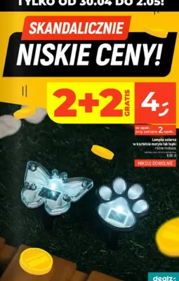 Lampka solarna w kształcie łapki promocja w Dealz