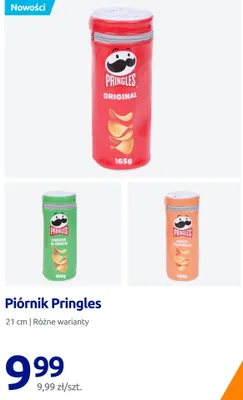 Piórnik Pringles 21 cm promocja w Action