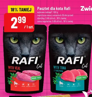 Pasztet dla kota Rafi with veal z cielęciną promocja w POLOmarket