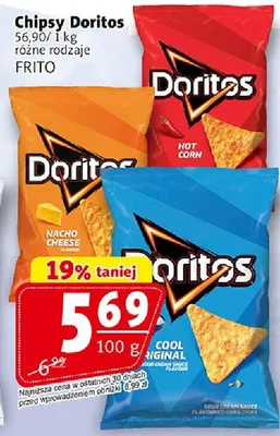 Chipsy Doritos różne rodzaje promocja w Prim Market