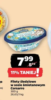 Filety śledziowe w sosie śmietankowym Corsarro promocja w Netto