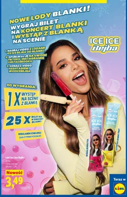 Lód Nordis Ice Ice Bejba Wiśnia Bubble Tea promocja w Lidl