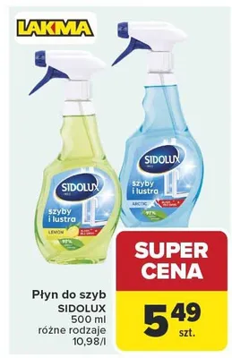 Płyn do szyb Sidolux promocja w Carrefour Market