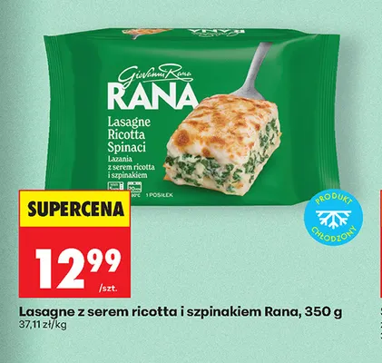 Lasagne z serem ricotta i szpinakiem Rana promocja w Biedronka