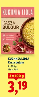 Kasza bulgur 4x100 g promocja w Lidl