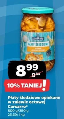 Płaty śledziowe opiekane w zalewie octowej promocja w Netto