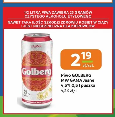 Piwo Golberg Jasne promocja w Gama