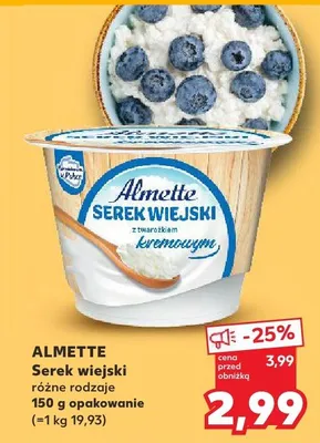 Serek wiejski różne rodzaje promocja w Kaufland