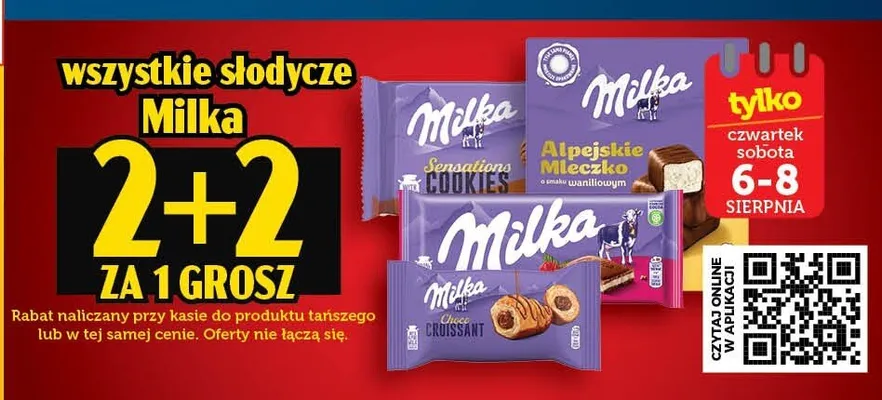 Słodycze Milka promocja w TOPAZ
