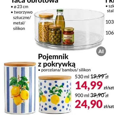 Pojemnik z pokrywką 530 ml promocja w Salony Agata