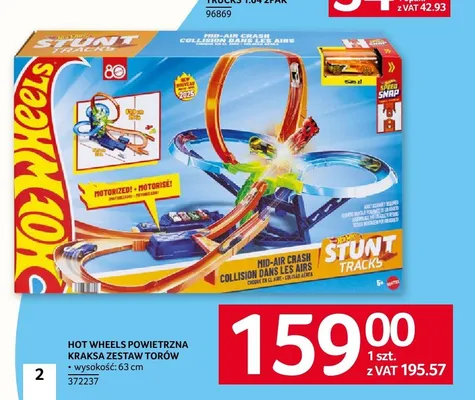 Powietrzna kraksa zestaw torów HOT WHEELS promocja w Selgros