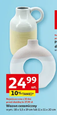 Wazon ceramiczny promocja w Auchan