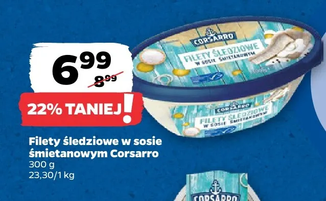 Filety śledziowe w sosie śmietanowym Corsarro promocja w Netto