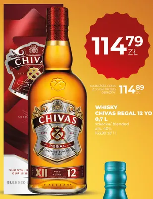 Whisky Chivas Regal 12 YO promocja w Duży Ben
